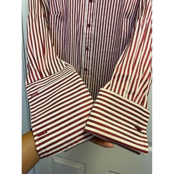 Marks & Spencer striped button down shirt Small - Picture 2 of 5